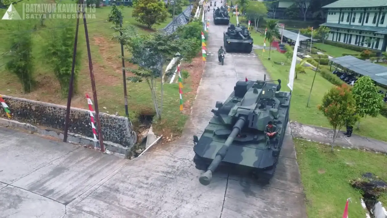 Indonesian Army Relocates New Harimau Medium Tanks To Borneo Island ...