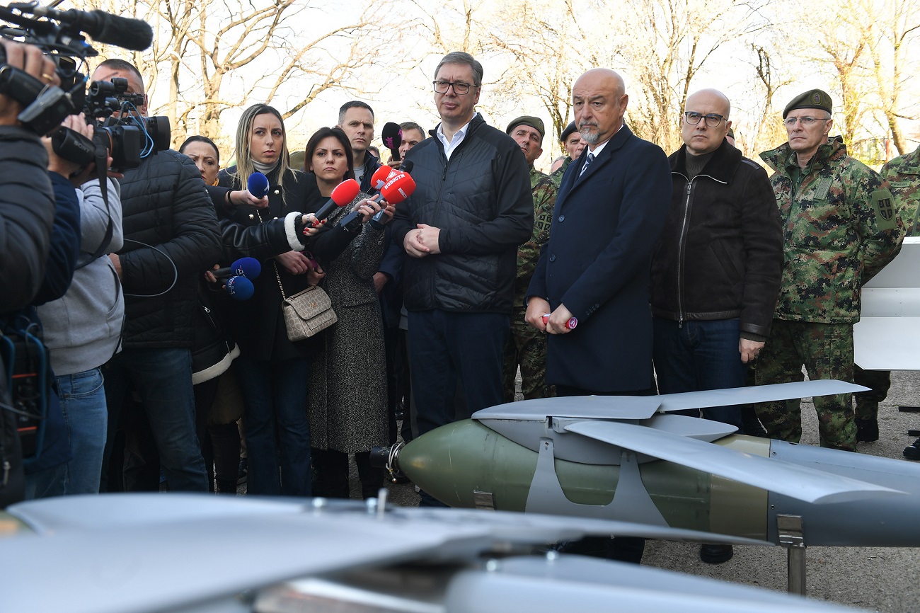 President Vucic Witnesses New Serbian Defense Technology at Military Technical Institute