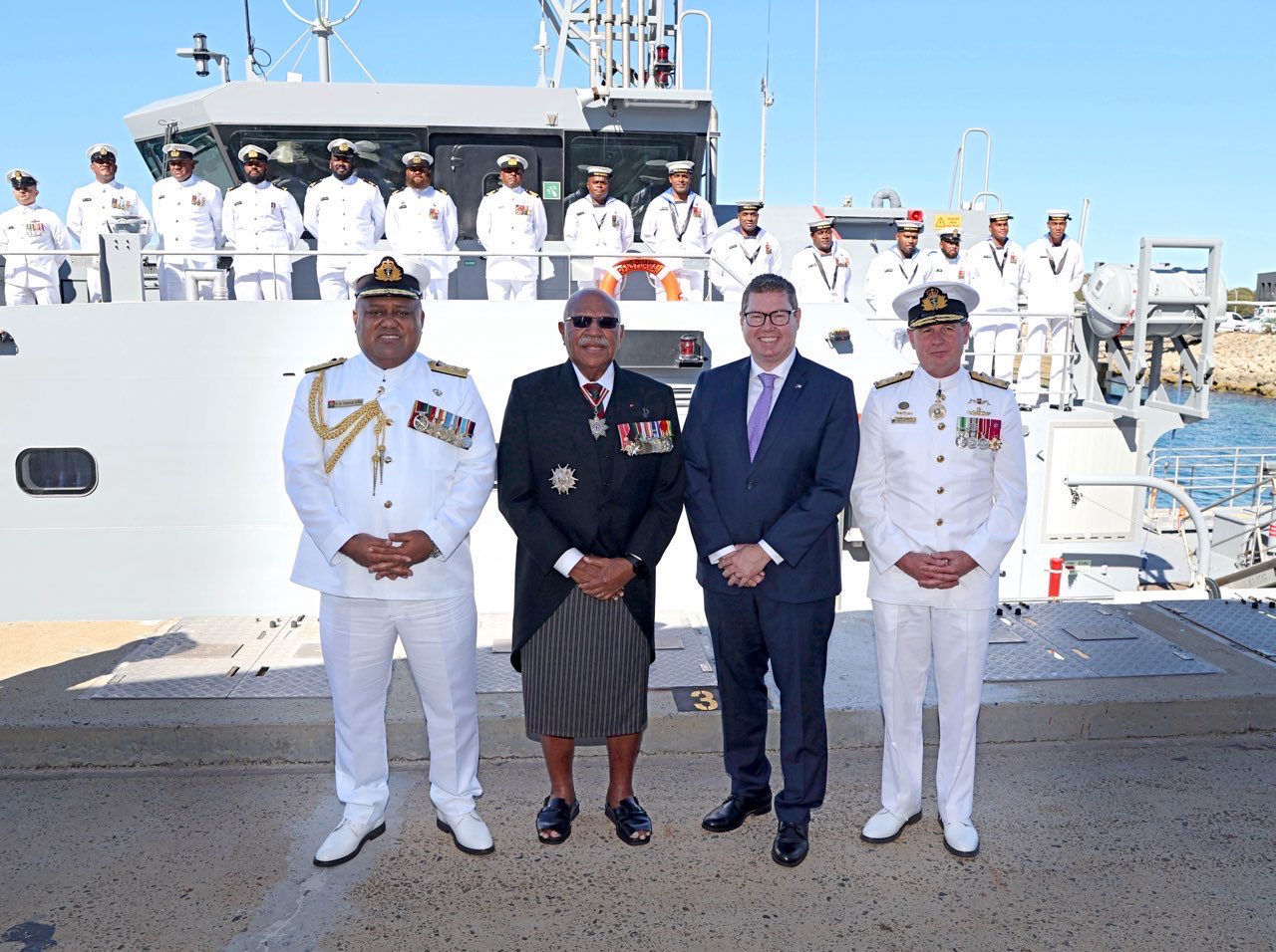 This ceremony marked the second new patrol boat delivered to Fiji under the Pacific Maritime Security Program & will continue the important work in upholding maritime security.