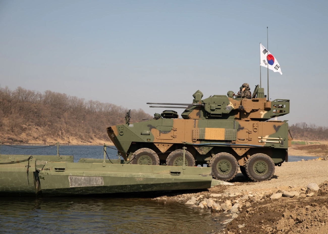 Republic of Korea Army Deploys K-SAM Chunma and K30W Chunho Anti-aircraft Vehicles During Freedom Shield 24