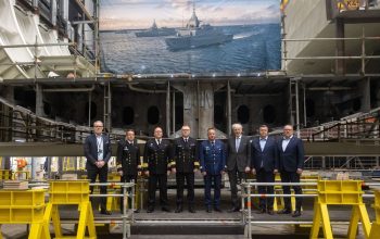 Finnish Navy Holds Keel Laying Ceremony for First Multi-purpose Corvette at Rauma Shipyard