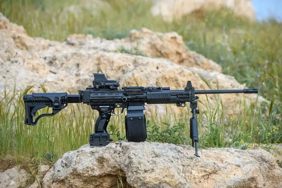 IWI upgrading Negev LMG (Light Machine Gun) with Arbel Computerized Small-Arms System.