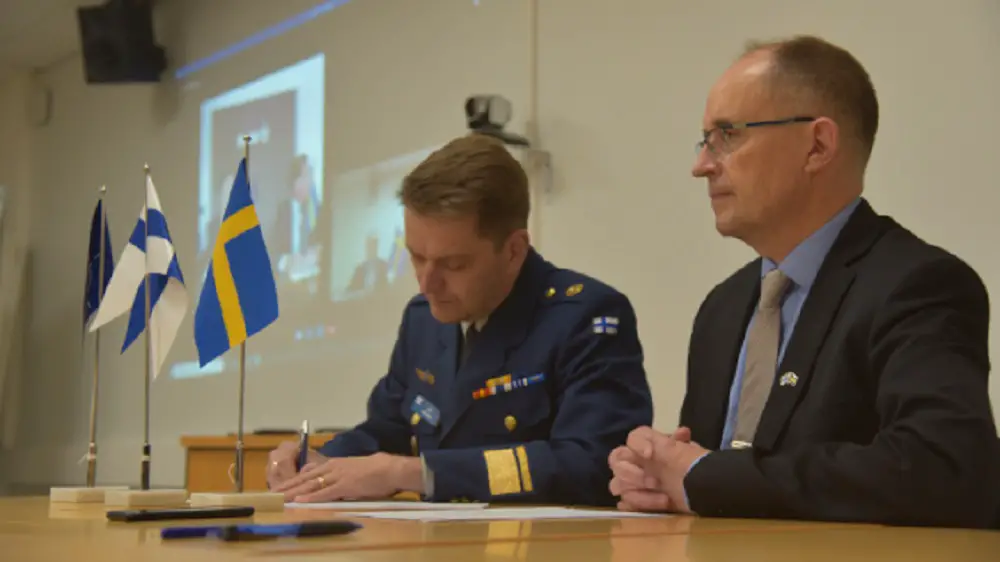 Finnish-Swedish Optronics IA was signed on April 17th during an online conference between FDFLOGCOM and FMV.