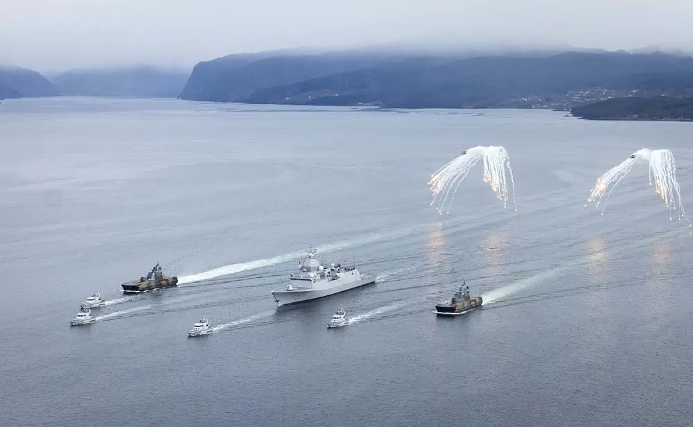 Ex TAMBER SHIELD 24 PHOT Ex, conducted by 815 NAS, with vessels from both the Royal Navy and the Royal Norwegian Navy in the fjords around Bergen, Norway.