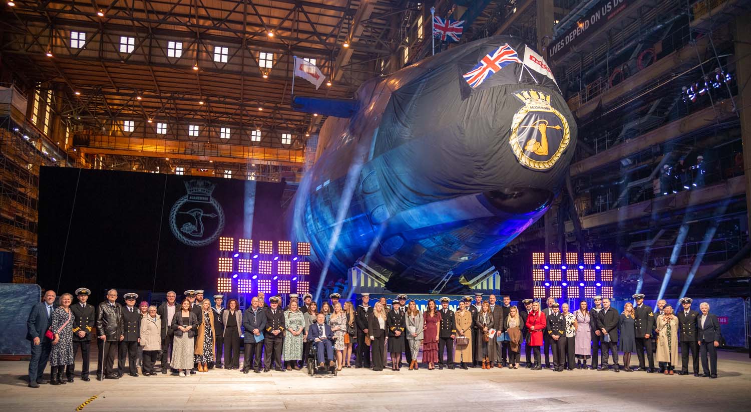 Royal Navy's Newest Astute Class Submarine Officially Named in Barrow