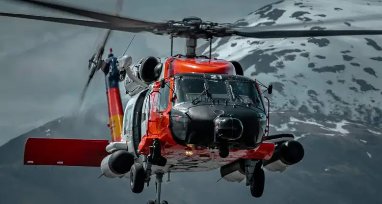 The MH-60T is an all-weather medium range recovery (MRR) helicopter that provides multi-mission capabilities in support of Department of Homeland Security and Coast Guard missions. 