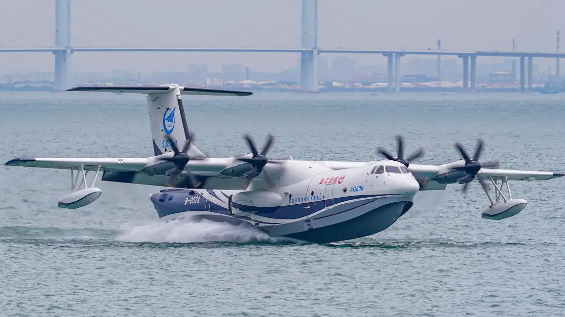 Given the code name "Kunlong," the AG600 is designed to be the world's largest amphibious aircraft.
