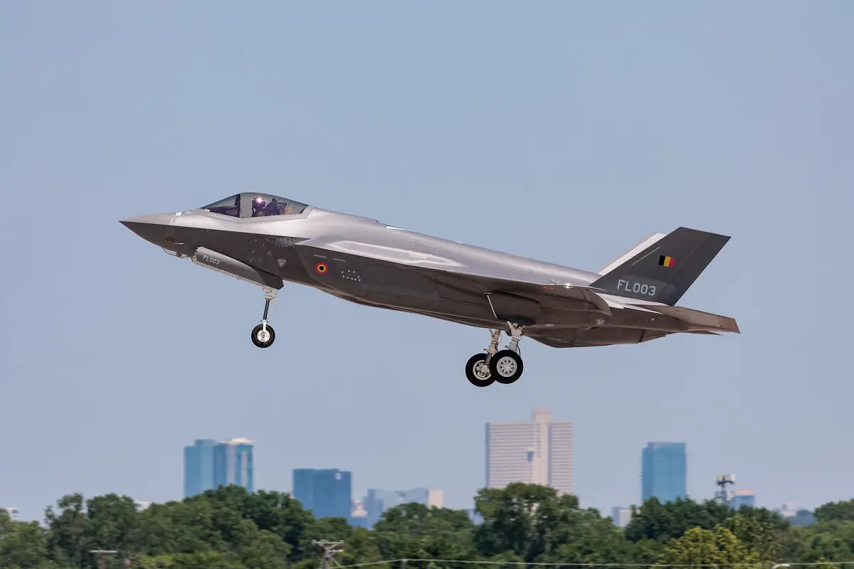 First F-35A Lightning II Multi-role Fighter for Belgian Air Force Conducts Its Maiden Flight