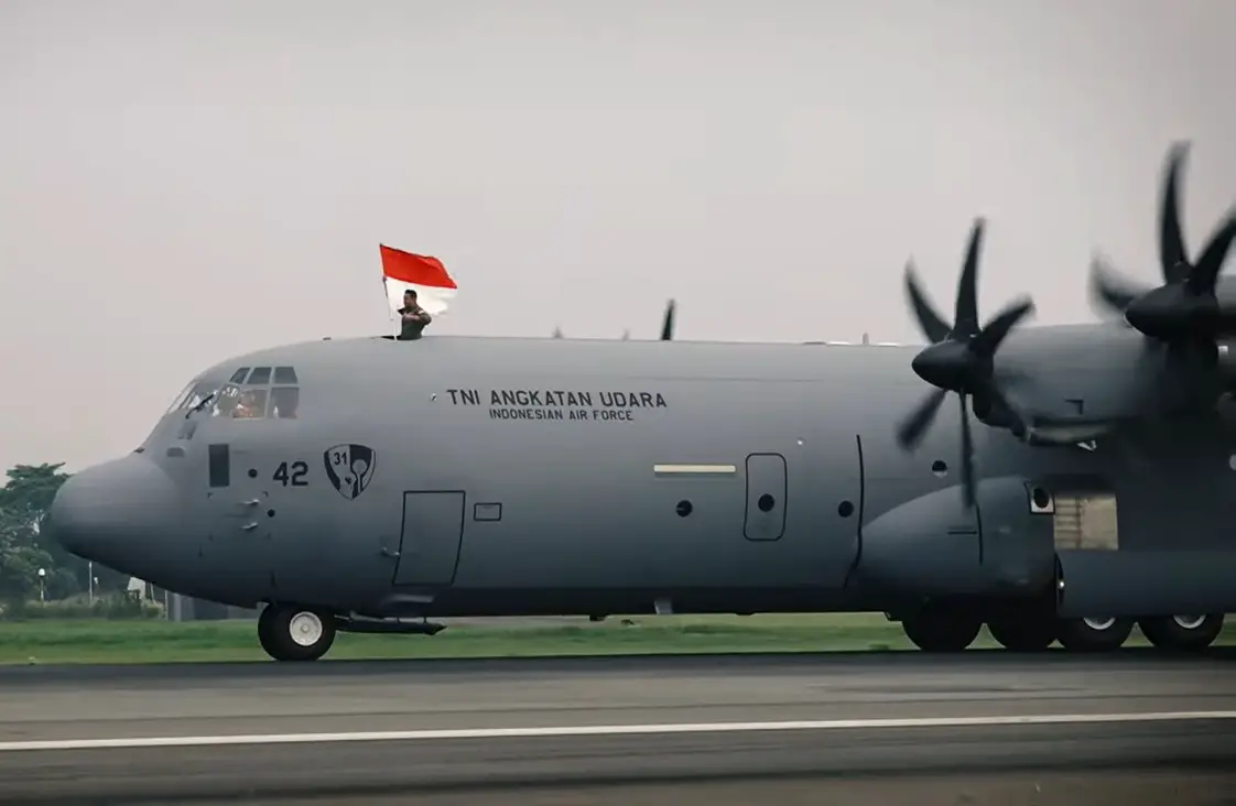 Indonesian Air Force Receives Final Lockheed Martin C-130J-30 Super Hercules Military Transport Aircraft
