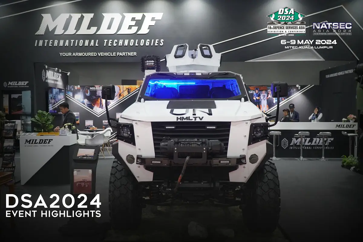 MILDEF Unveils Three New 4×4 Light Armored Vehicles at DSA 2024 Exhibition