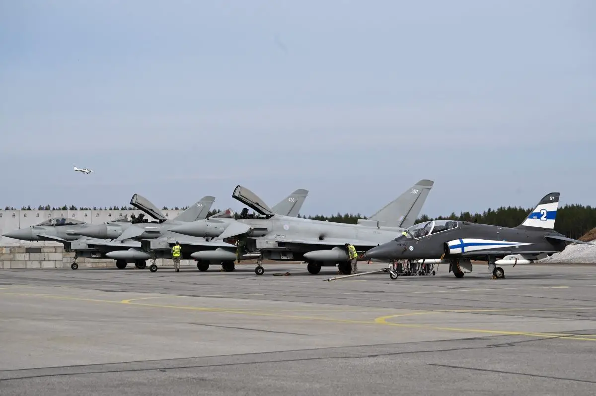 Royal Air Force Redeploy Eurofighter Typhoon Fighter Jets to Finland