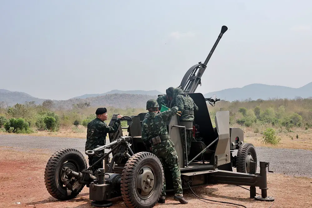 Royal Thai Army Bofors 40mm L/70 OES with New Fire Control System