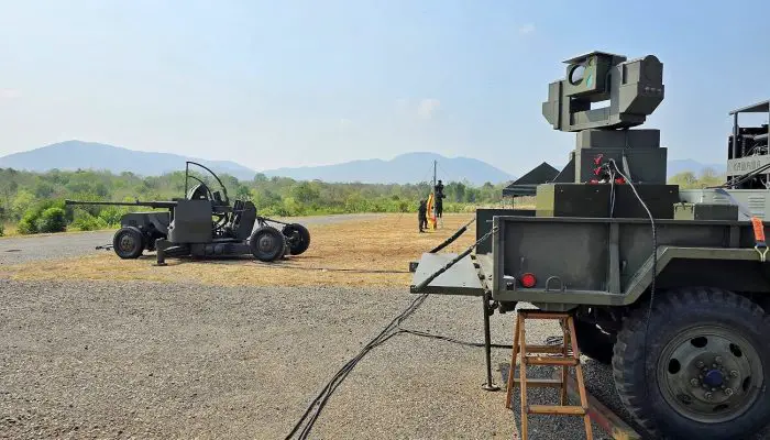 Royal Thai Army Tests Firing of Bofors 40mm L/70 OES with New Fire Control System