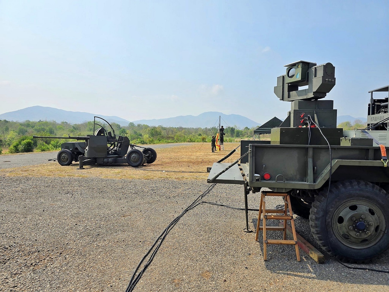 Royal Thai Army Tests Firing of Bofors 40mm L/70 OES with New Fire Control System