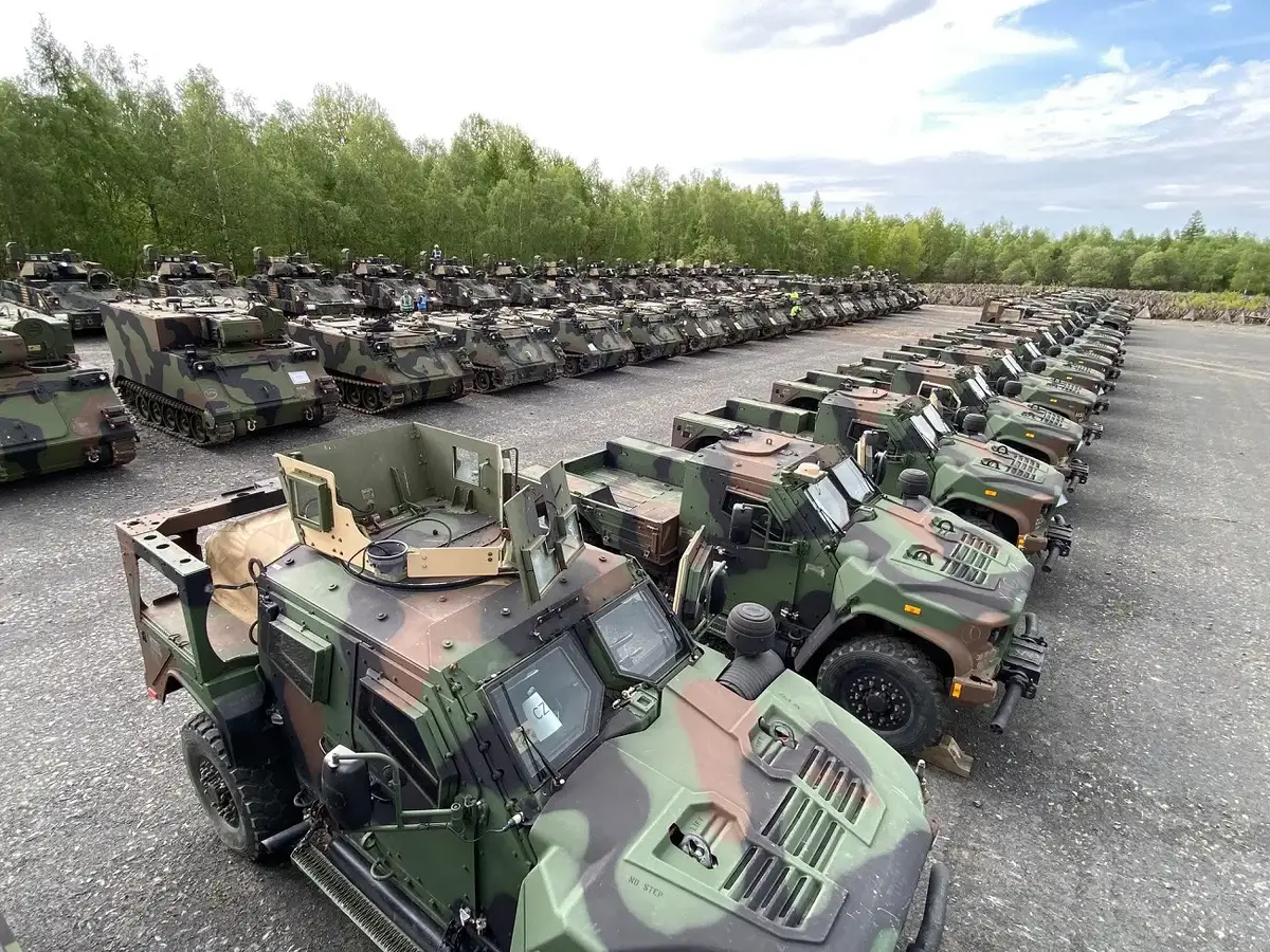 US Army Prepositioned Stocks-2 Grid Set in Czechia for DEFENDER 24
