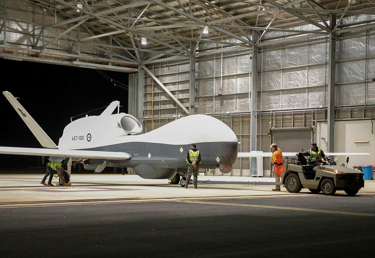 The First Royal Australian Air Force MQ-4C Triton Arrives at RAAF Base Tindal