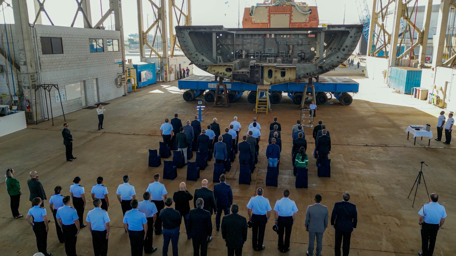 thyssenkrupp Marine Systems Lays Keel for Second Brazilian Navy Tamandaré-class Frigate