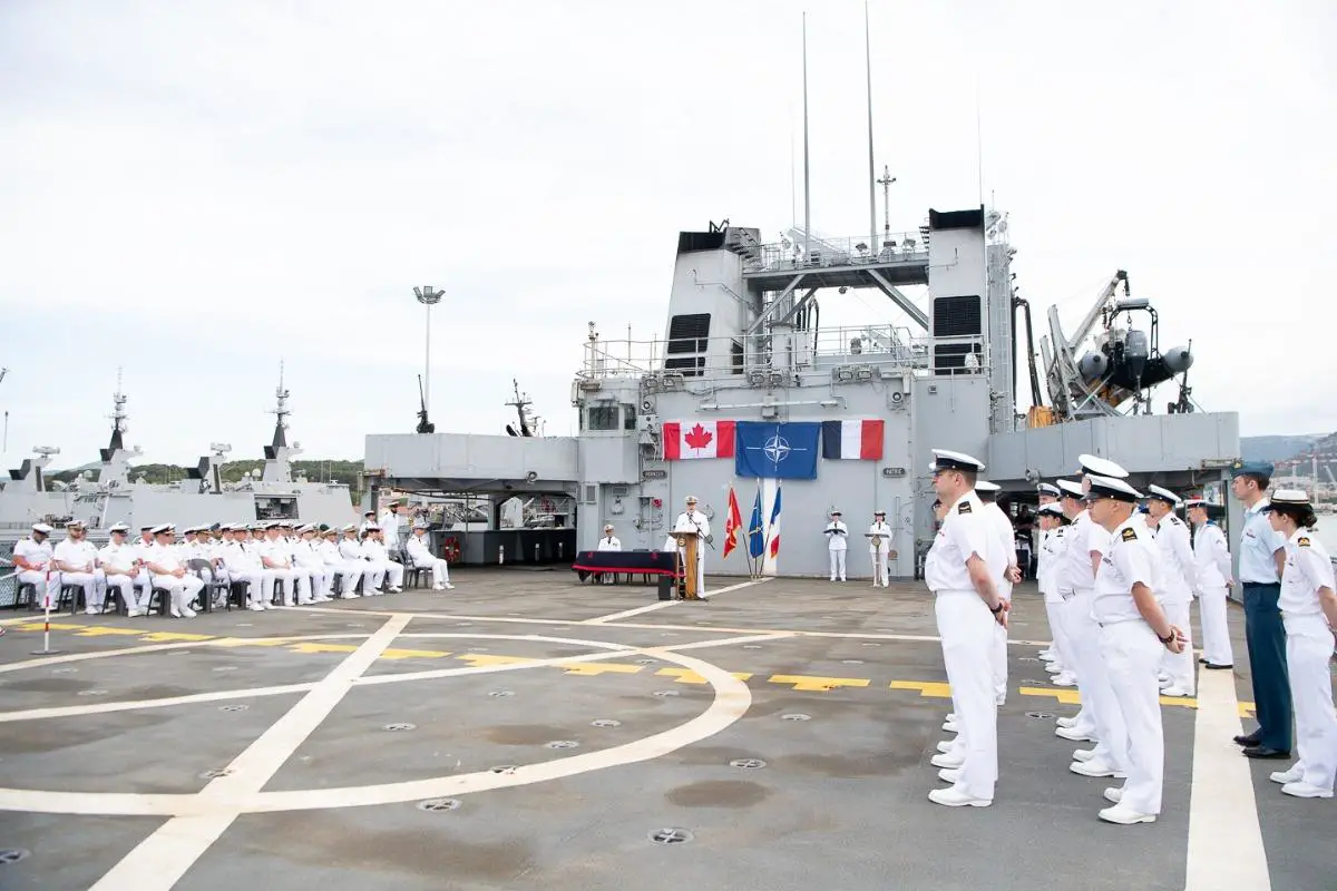 France Navy Hands Over Command of Standing NATO Maritime Group Two to Royal Canadian Navy