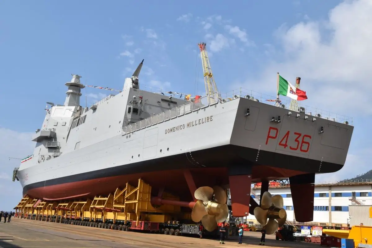 Italian Navy Thaon di Revel-class Offshore Patrol Vessel Domenico Millelire Launched