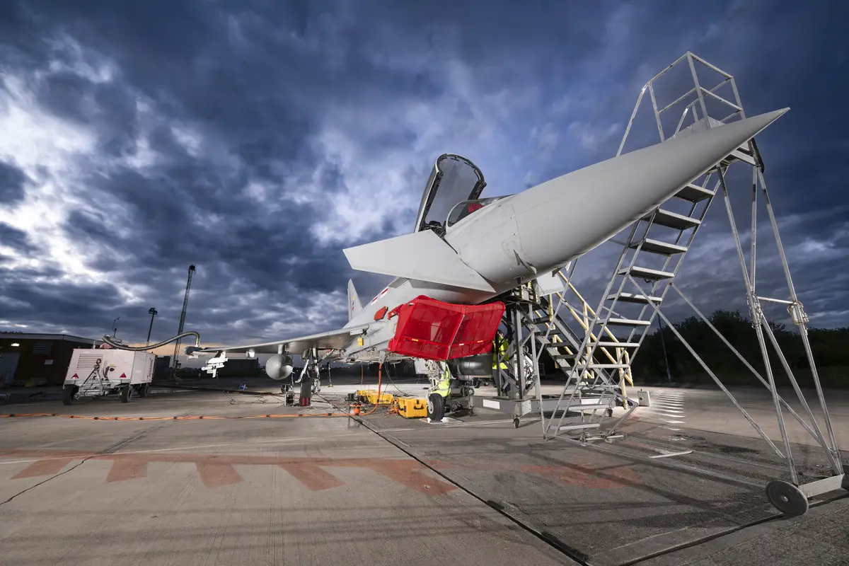 Royal Air Force Eurofighter Typhoon Equipped with ECRS Mk2 Radar System Completes Testing