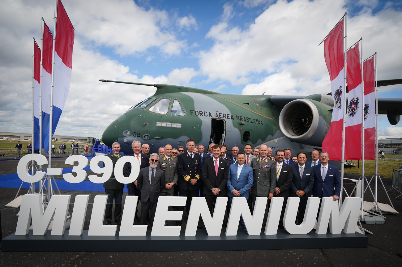 Royal Netherlands Air Force to Acquire Nine Multi-Mission Airlift Embraer C-390 Millennium