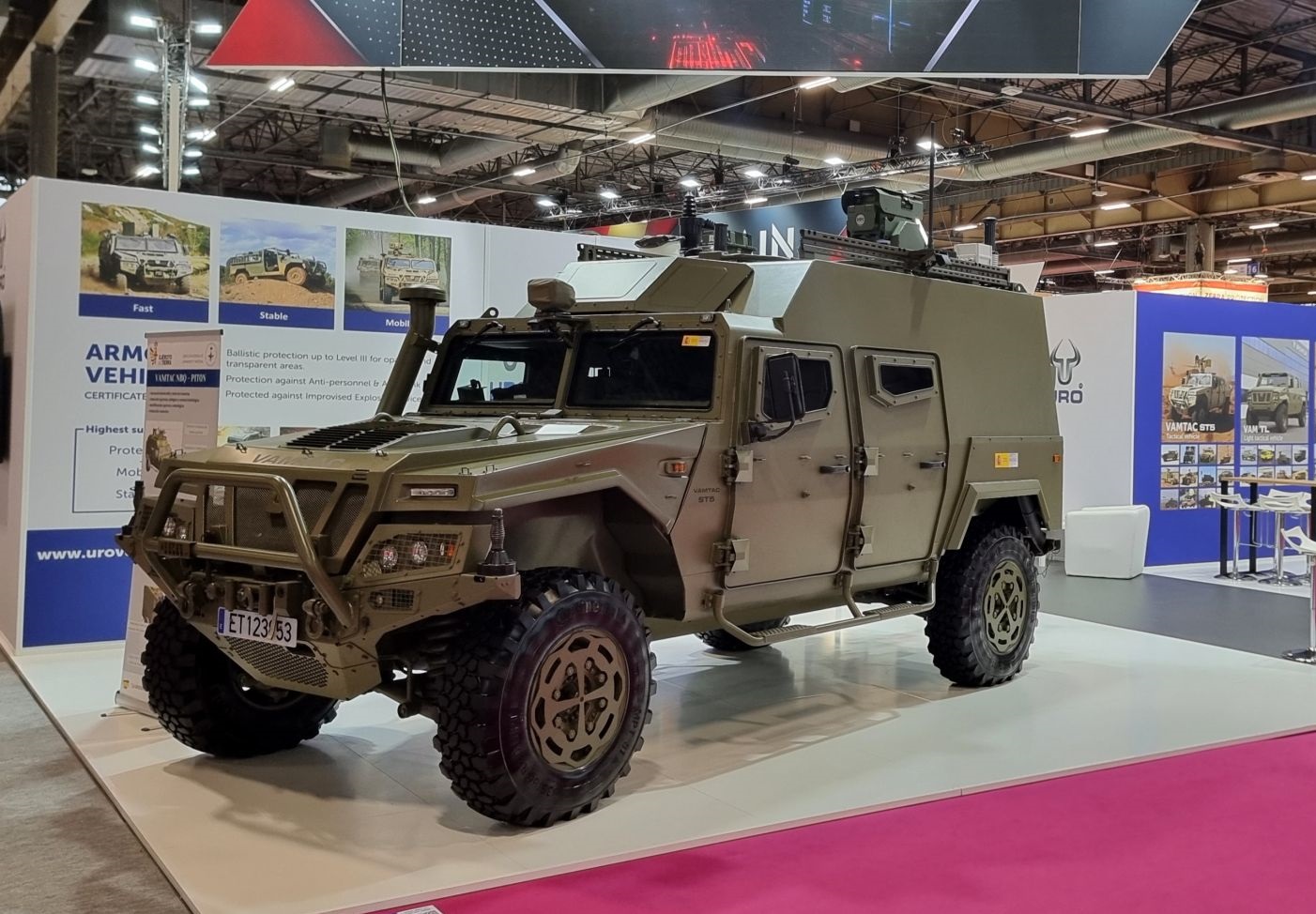 Urovesa Unveils 4X4 PITON High-Tech NBC Reconnaissance Vehicle