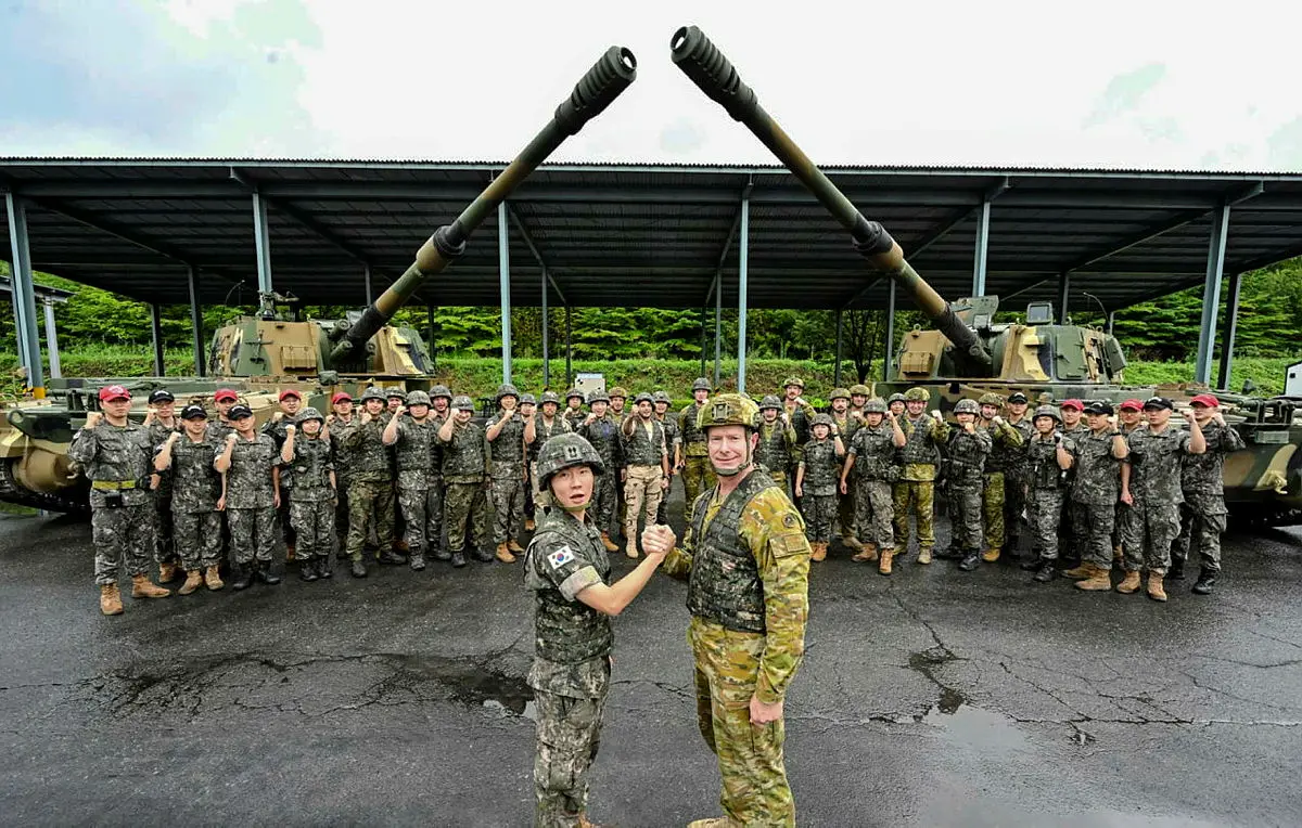 Australian Army Gunners Train in South Korea Ahead of K9 Self-propelled Howitzer Integration