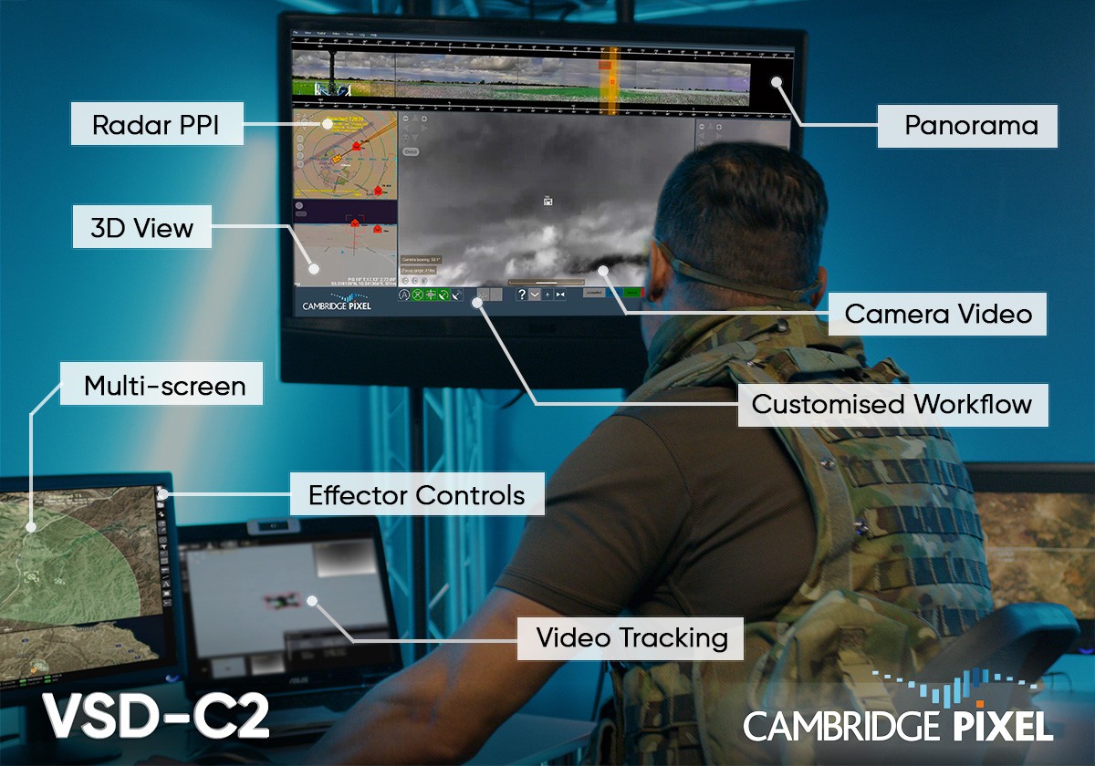 Cambridge Pixel Introduces VSD C2 Command and Control Display Application