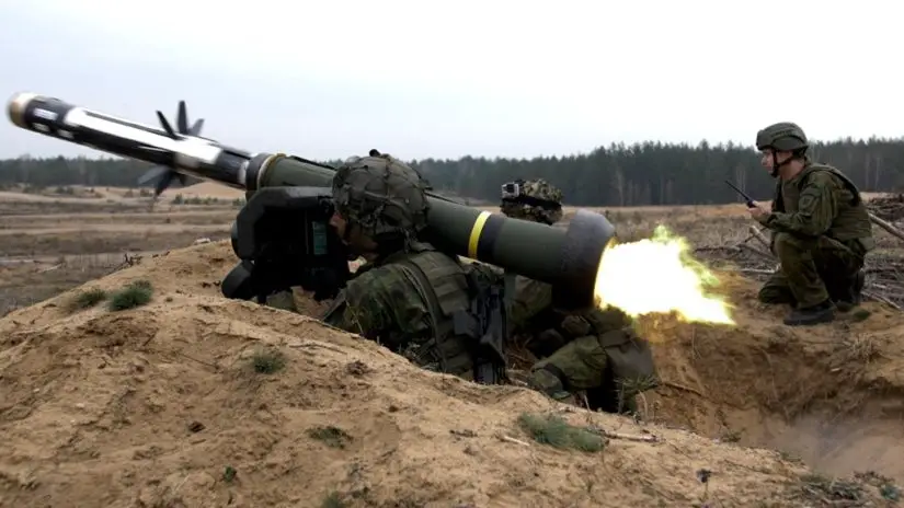 Lithuanian Land Force FGM-148 Javelin man-portable anti-tank system