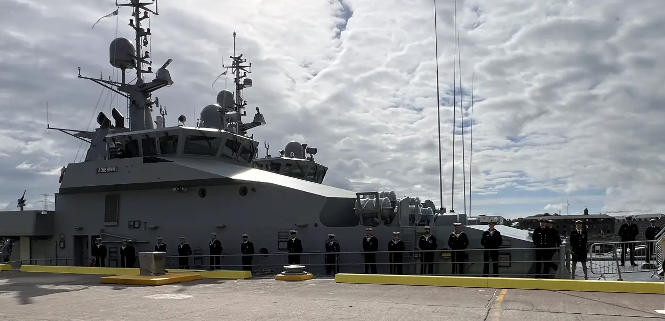 Irish Naval Service Commissions Two Inshore Patrol Vessels Acquired from New Zealand