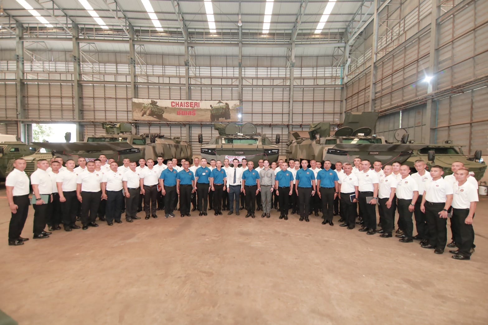 Thai Marines Cadets Studied New AWAV 8x8 at Chaiseri Metal & Rubber Co. Ltd