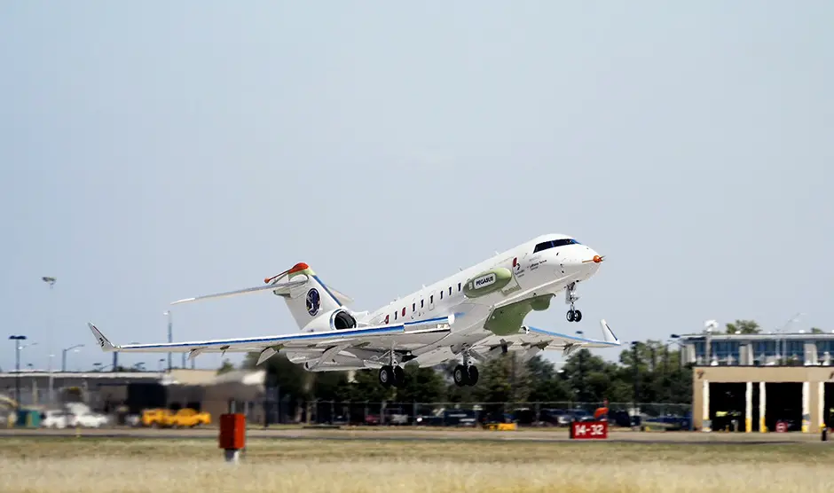 HENSOLDT, Lufthansa Technik Defense and Bombardier Defense Celebrate Successful First Flight of PEGASUS Aircraft