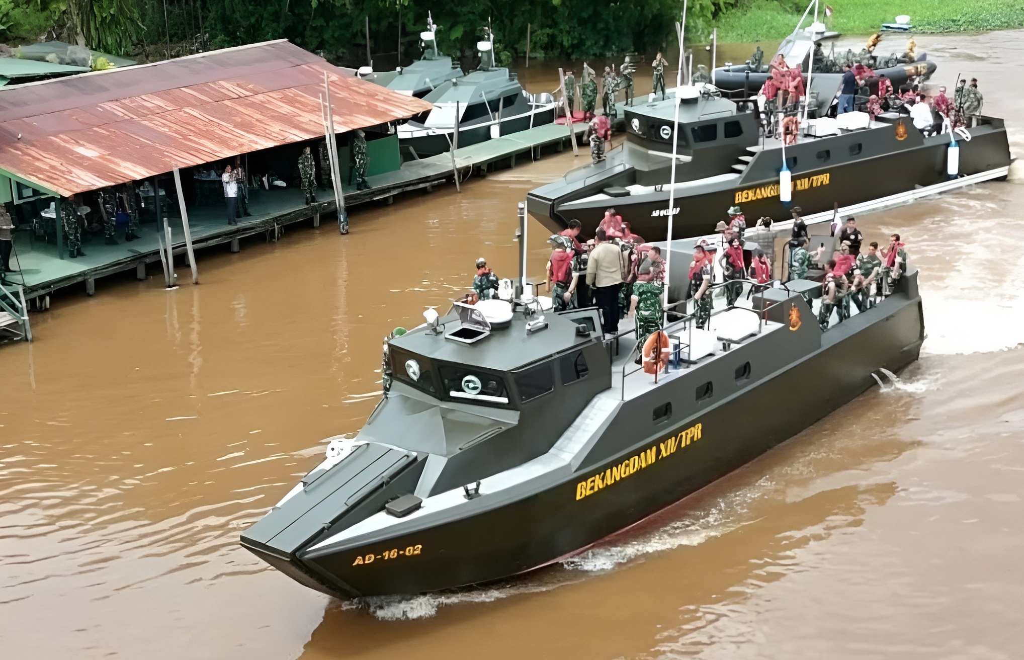 Indonesian Army Conducts Sea Trial for KMC Komando Fast Assault Boats After Maintenance Completion