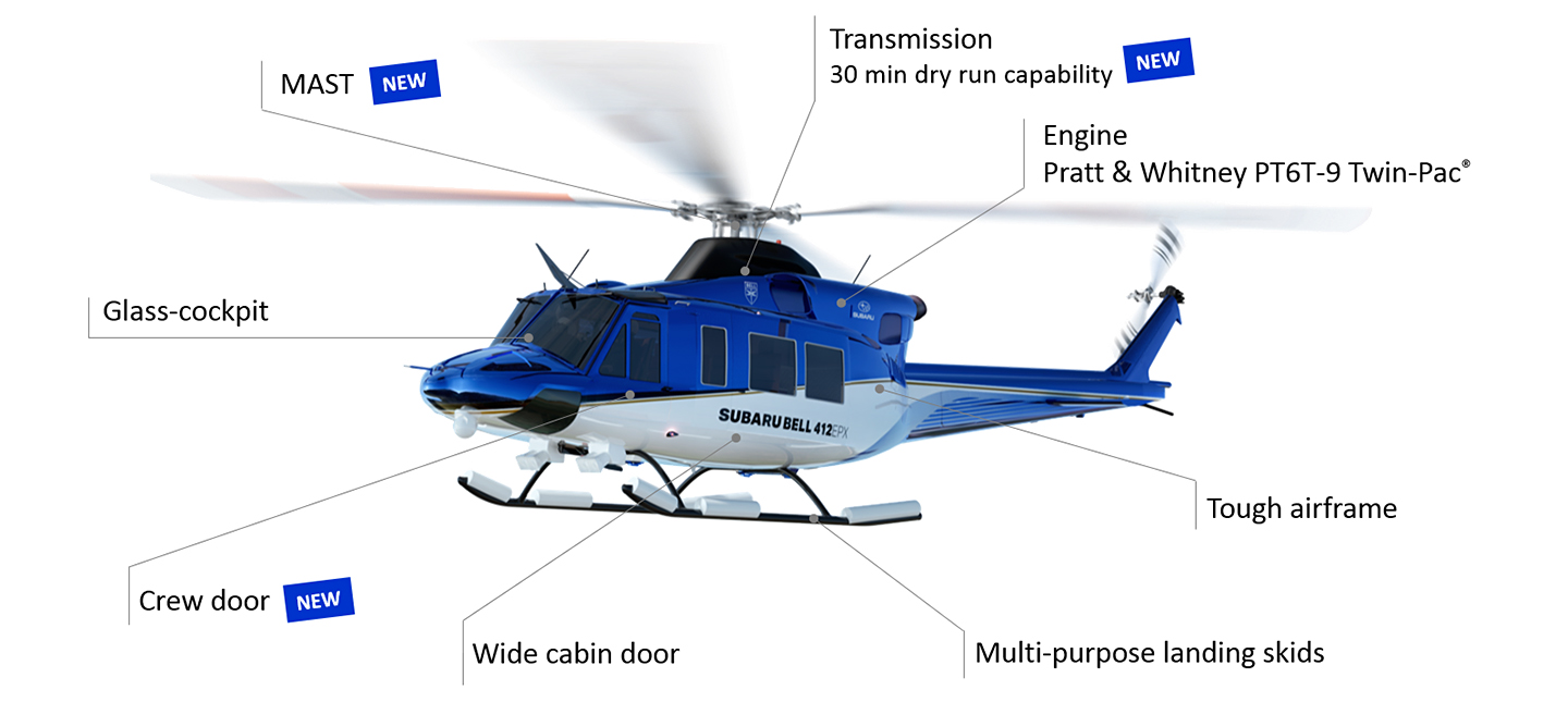 SUBARU Bell 412EPX Multipurpose Utility Helicopter