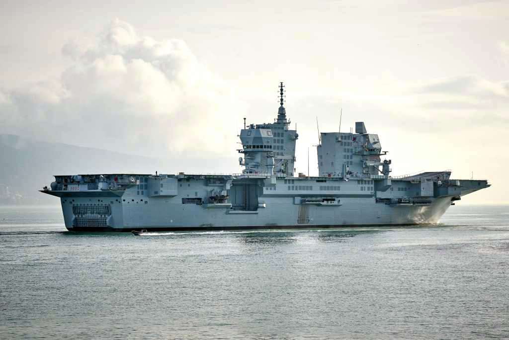 The Italian Navy Landing Helicopter Dock (LHD) ITS Trieste.