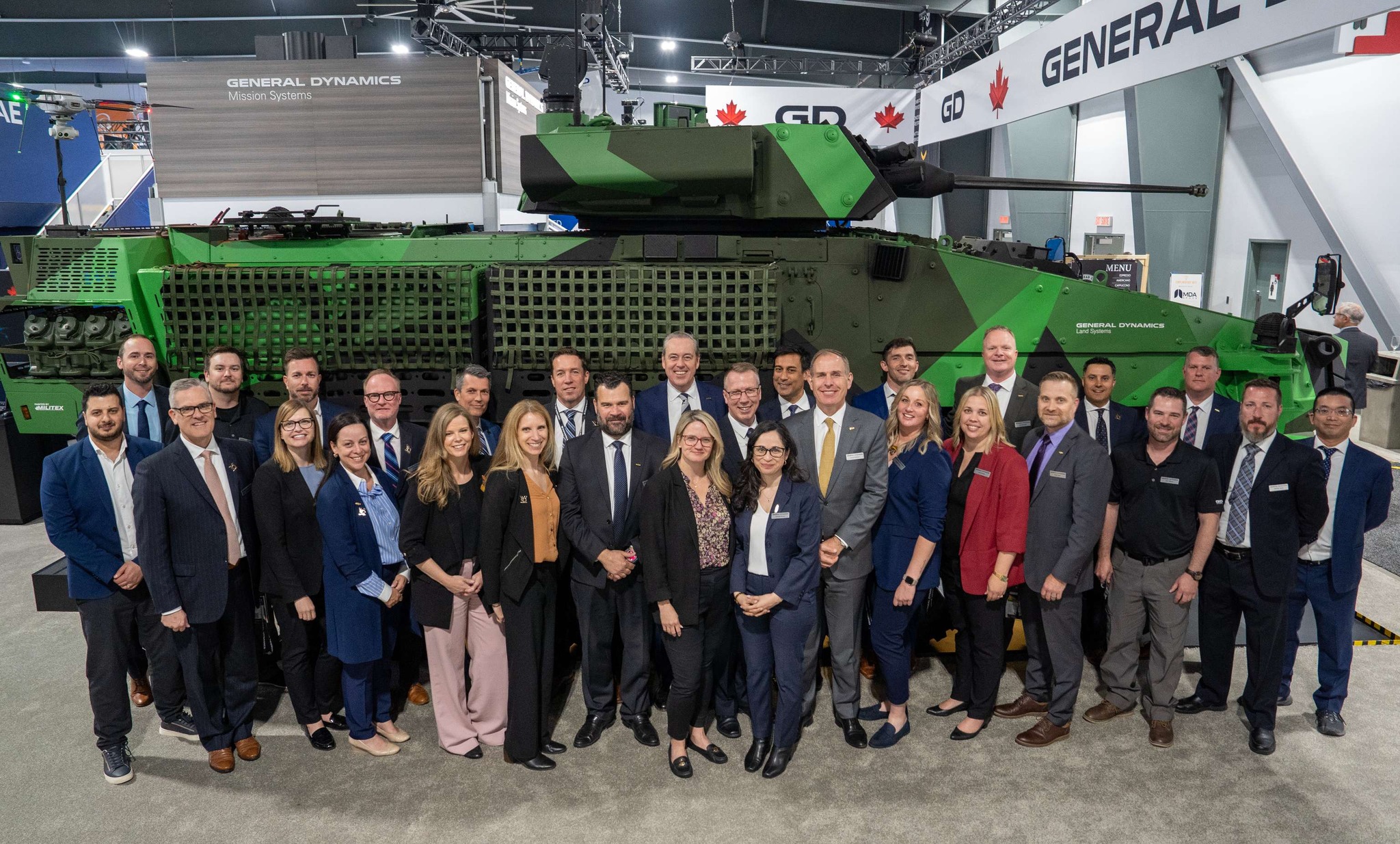General Dynamics Land Systems Canada displays LAV 6.0 Mk II with new weapon turret at CANSEC 2025 defense exhibition in Ottawa, Canada. (Photo by GDLS-C)