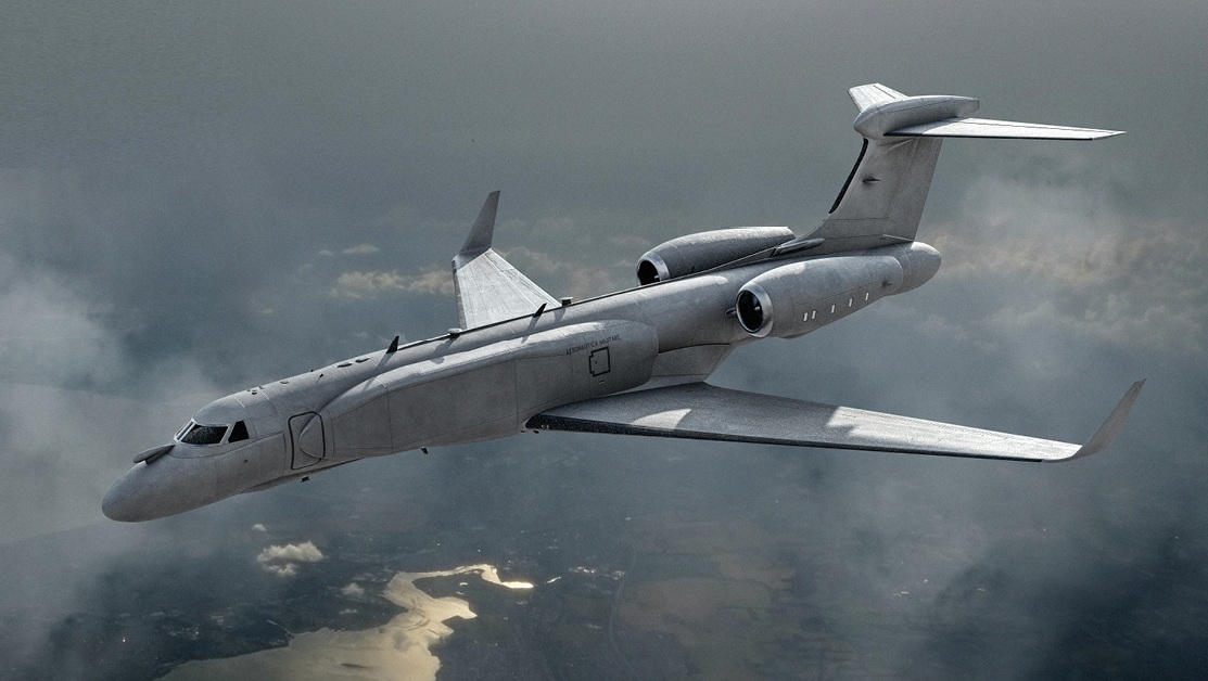 Artist rendering of the Italian Air Force Electronic Attack aircraft.