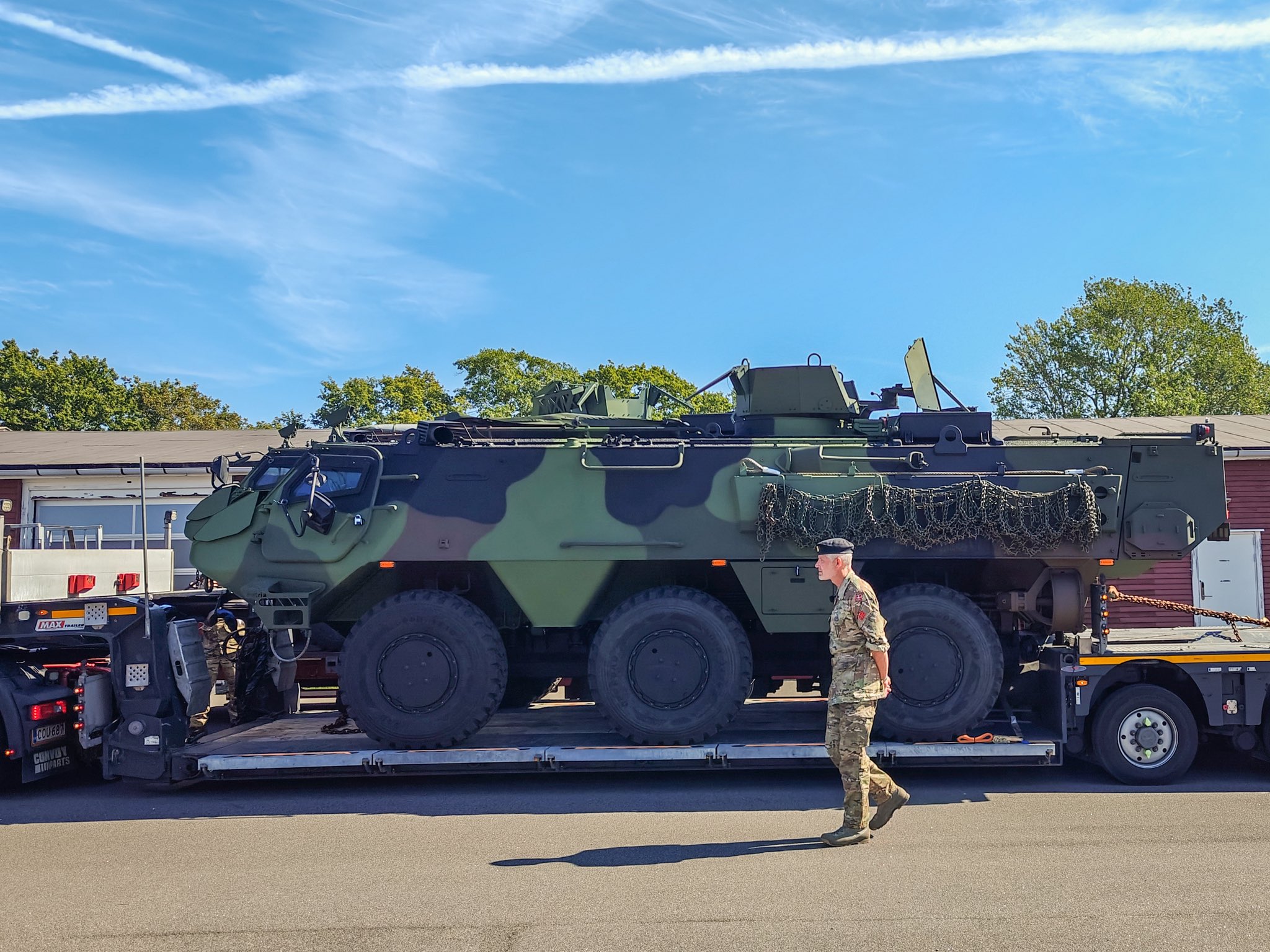 Danish Armed Forces Receives First Patria 6x6 Armored Personnel Carriers