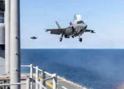 Amphibious Assault Ship USS Kearsarge (LHD 3) Conducts F-35B Flight Operations for the First Time