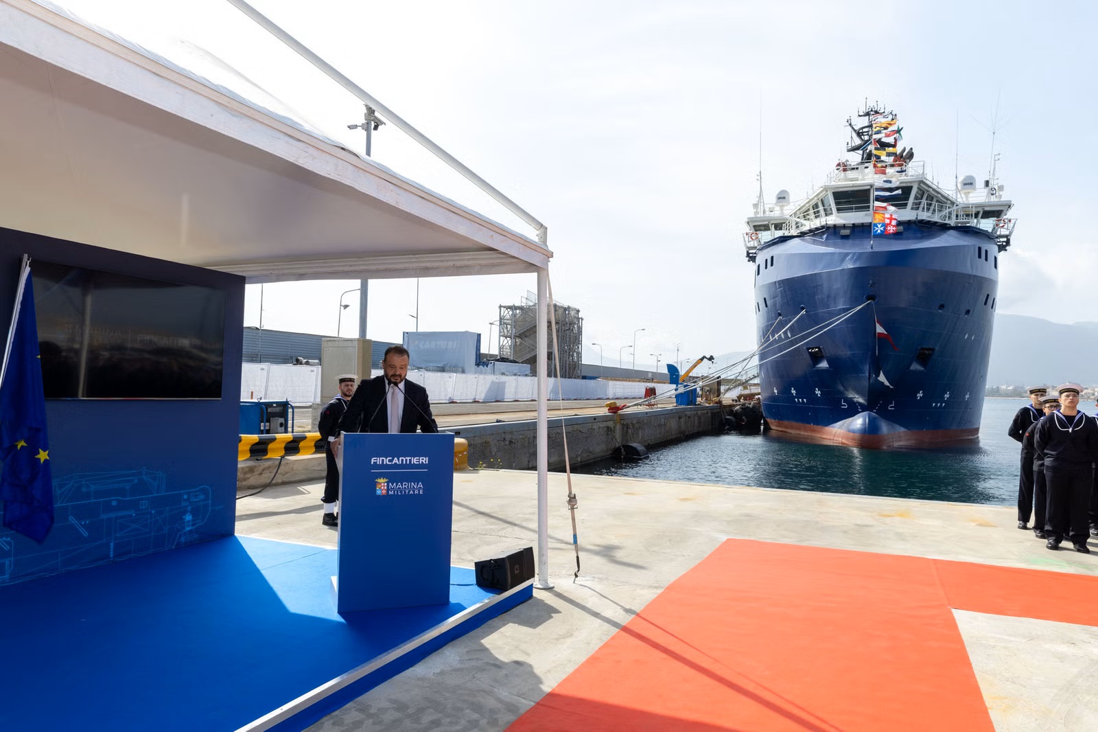 Fincantieri Delivers Multi-Purpose Support Vessel "Tritone" to Italian Navy