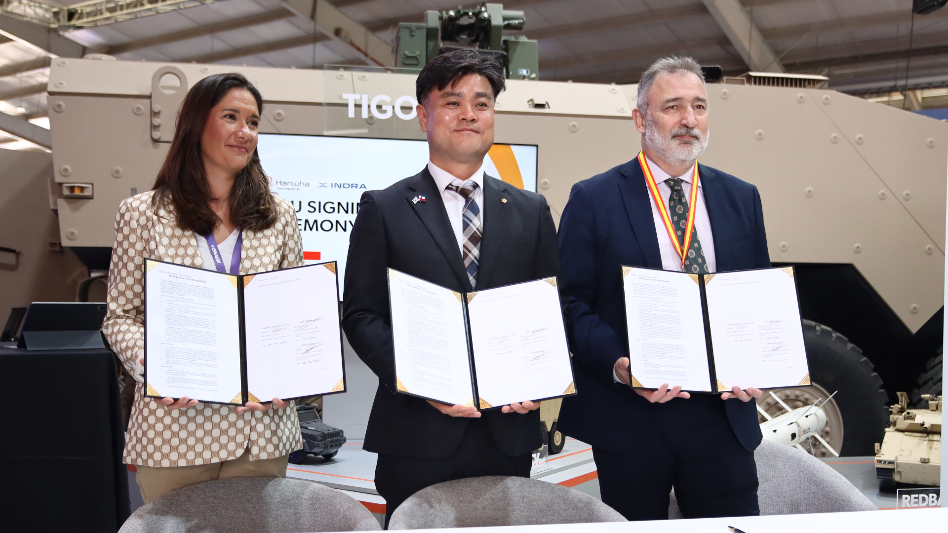 Hanwha Aerospace Signs Memorandum of Understanding with Indra Group for Chilean Army