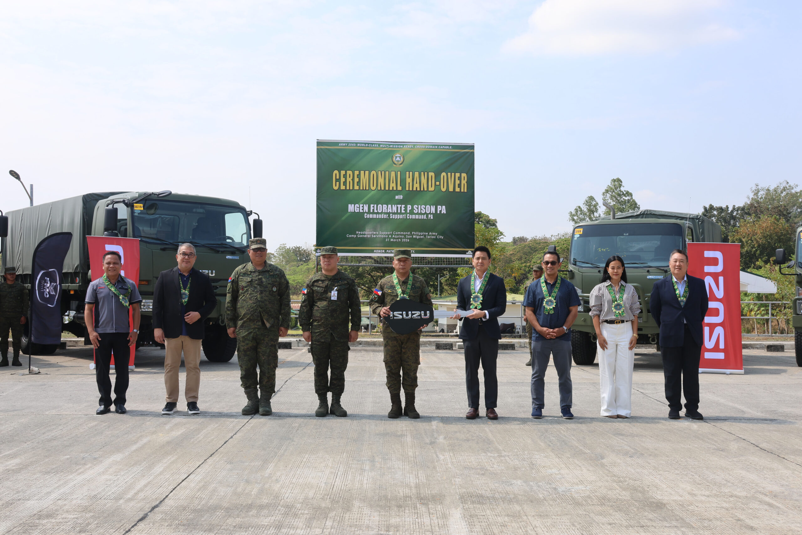 Isuzu Philippines Supports Philippine Army Modernization with 205 New Trucks