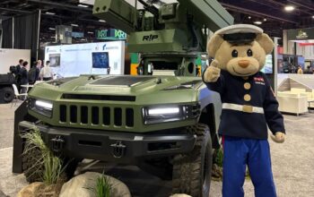 AM General Showcases Unmanned Ground Vehicle (UGV) Integrated with RIwP Turret at Modern Day Marine