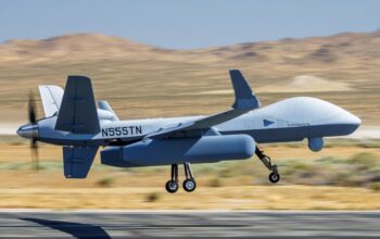 GA-ASI Completes First Flight of MQ-9B Remotely Piloted Aircraft With Airborne Early Warning (AEW) Pods