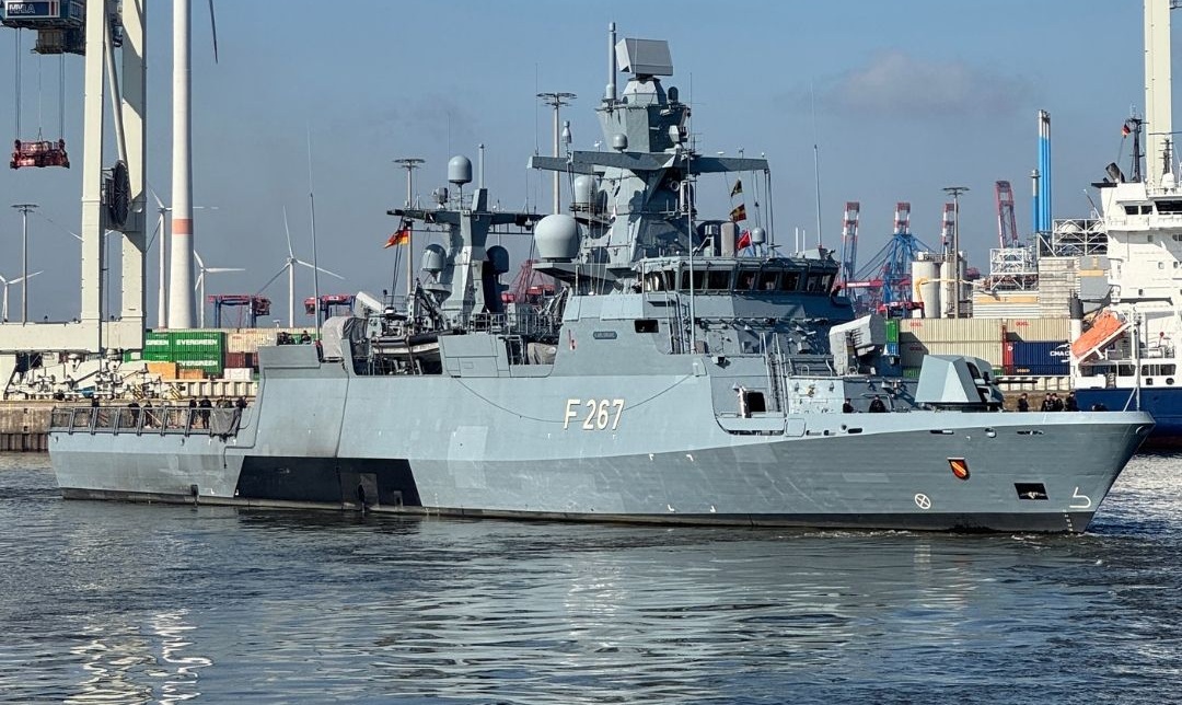German Navy Corvette Karlsruhe (F267)