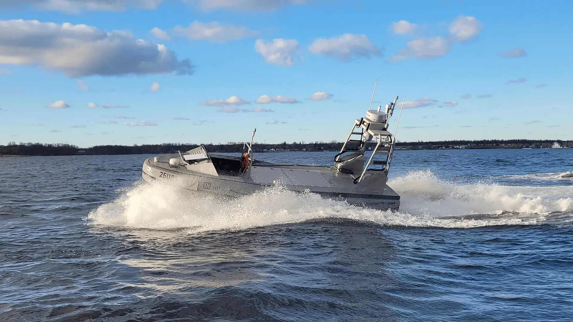 HII, in partnership with MetalCraft Marine, has delivered and sea tested two ROMULUS-25 autonomous Unmanned Surface Vessels (USV) prototypes for the U.S. Marine Corps