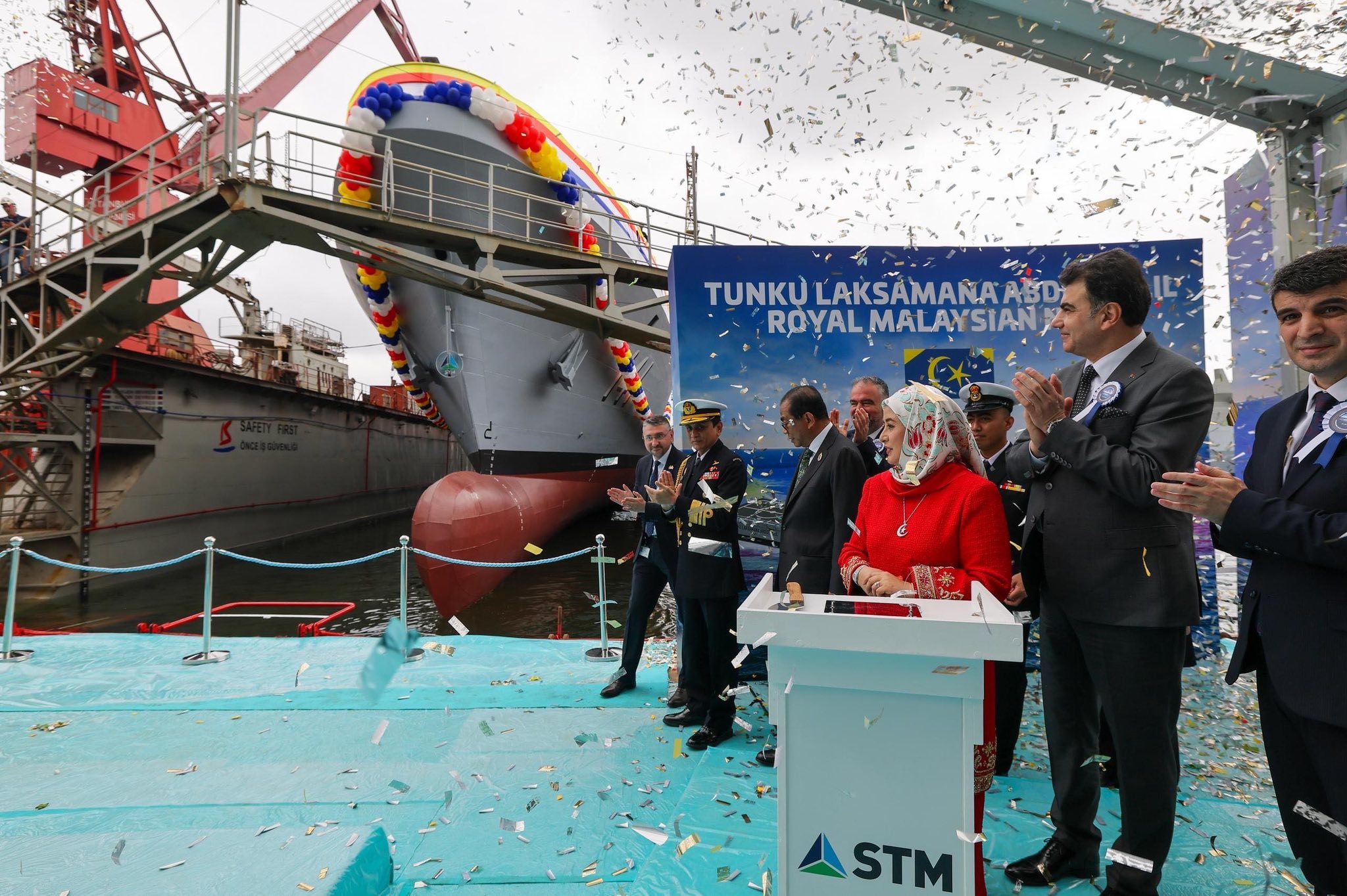 The initial LMS Batch 2 vessel, Tunku Laksamana Abdul Jalil, has been launched in Istanbul.
