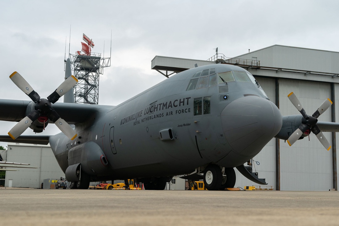 Royal Netherlands Air and Space Force’s C-130 Aircraft. (Photo by Marshall Aerospace)