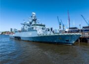 Rheinmetall Marks First Ship Christening with Launch of Final Batch II K130 corvette for German Navy
