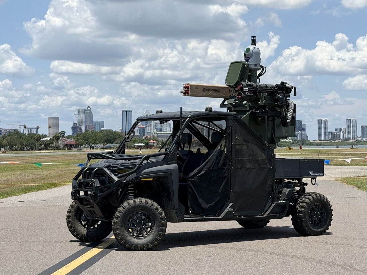 Vengeance Ccounter-unmanned Aerial System (C-UAS) System. (Photo by Moog)